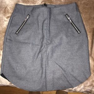 Grey polyester mini dress